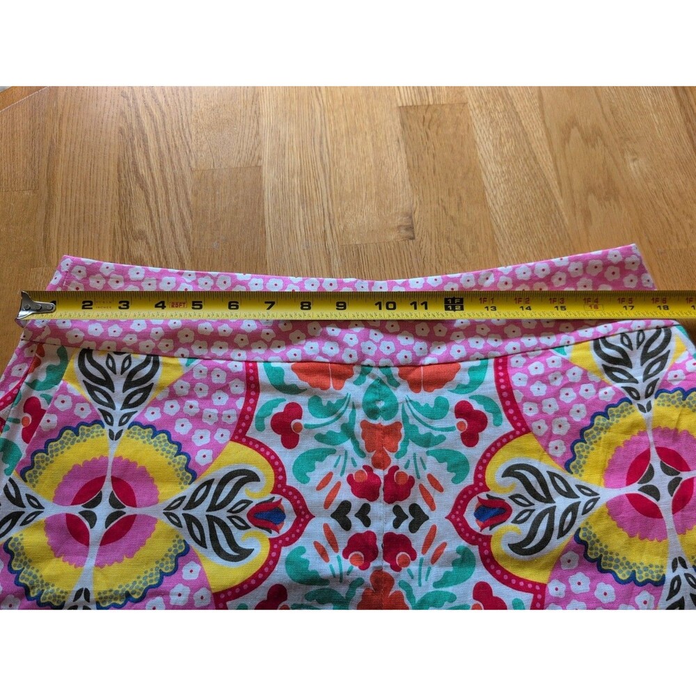 NWT BODEN 100%Linen Pants Wide Legs Floral Paisley Size 12 British Style $160 - Picture 10 of 14